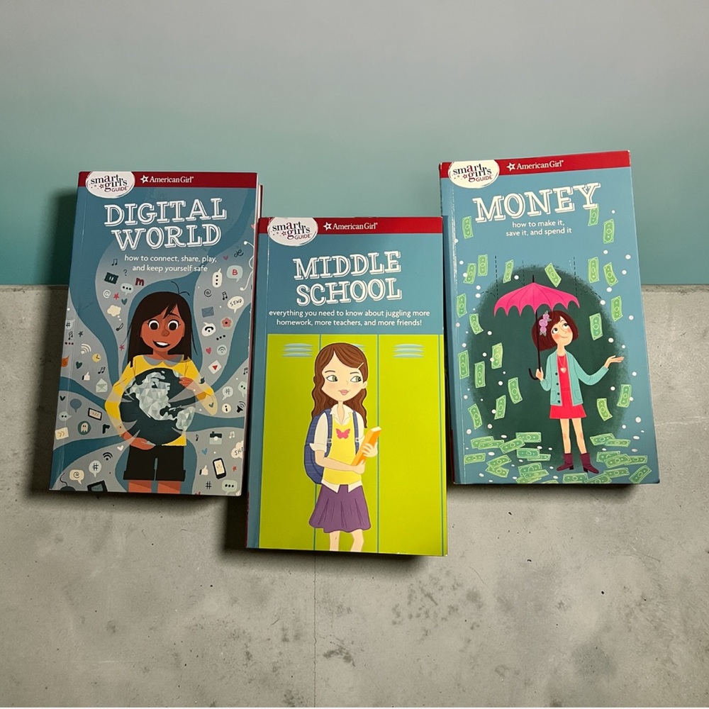 American Girl Smart Girl’s Guide Middle School Money Digital World Book Set